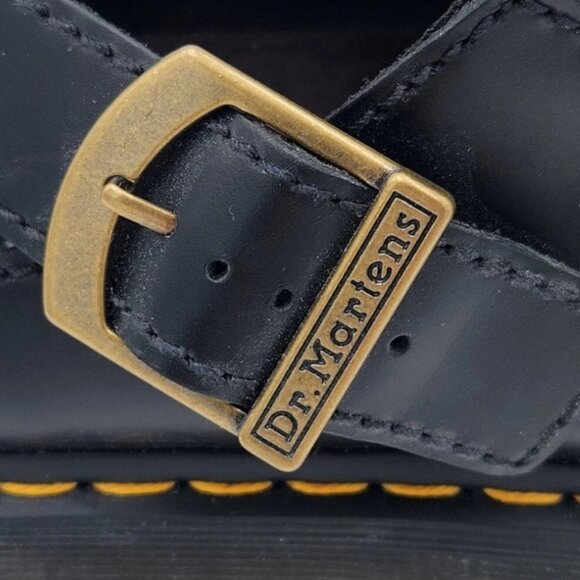 Dr. Martens Laketen Mens Leather Slingback Buckle Platform Mules Size 12  Black - Picture 8 of 10